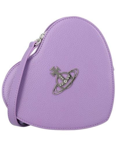 Vivienne Westwood Louise Heart Crossbody Bag - Purple
