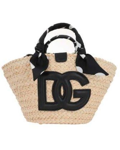 Dolce & Gabbana Logo Patch Handbag - Black
