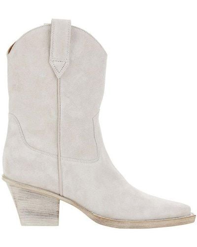 Paris Texas Sharon Pointed-toe Boots - White