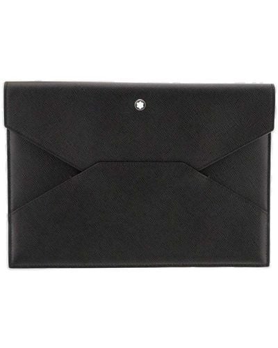 Montblanc Sartorial Envelope Clutch Bag - Black