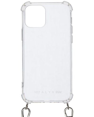 1017 ALYX 9SM Logo-printed Neck Strapped Iphone 12 Case - White