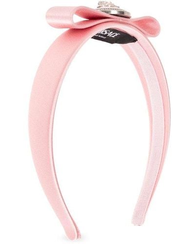 Versace Gianni Ribbon Bow-detailed Head Band - Pink