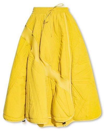 Y-3 Insulated Quilted Skirt, - Yellow