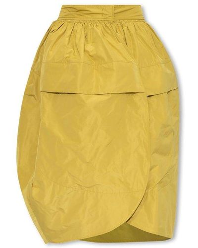 Jil Sander Skirt With Gathers - Yellow