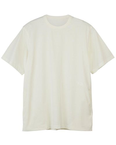 Y-3 Crewneck Short-sleeved T-shirt - White
