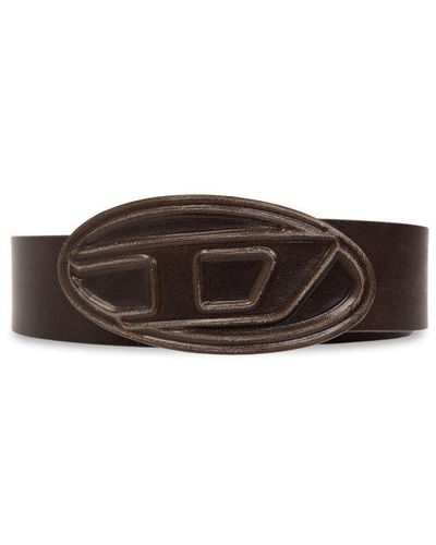 DIESEL B-1dr Buckled Belt - Brown