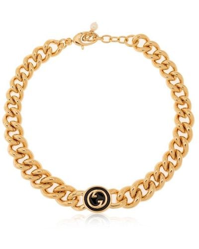 Gucci Blondie Oversize-chain Necklace - Metallic