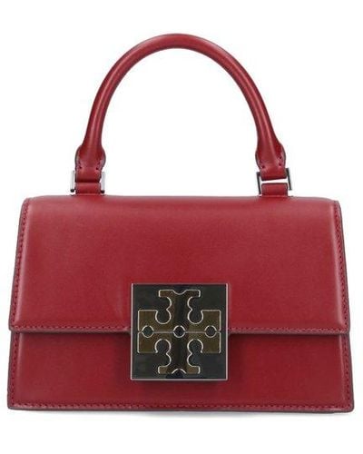 Tory Burch Bon Bon Foldover Mini Top Handle Bag - Red