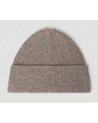 Acne Studios Round-crown Knitted Beanie - Gray
