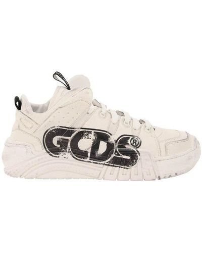 Gcds Logo Print Low-top Trainers - White