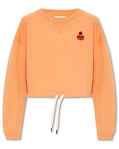 Isabel Marant Margo Cropped Sweatshirt - Orange