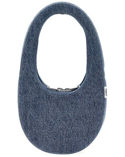 Coperni Mini Swipe Crossbody Bags - Blue