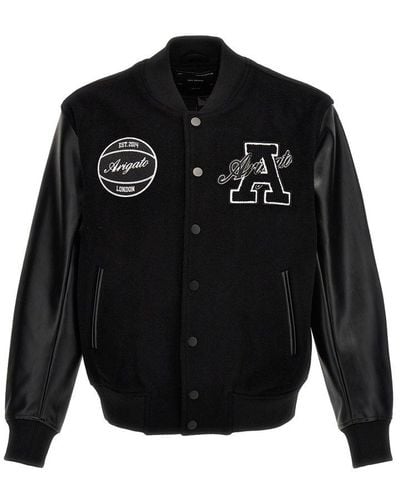 Axel Arigato Hudson Varsity Casual Jackets, Parka - Black