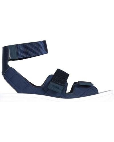 Alexander McQueen Touch Strap Open Toe Sandals - Blue