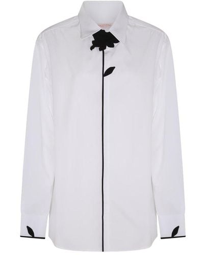 Valentino Pap Collared Long-sleeved Shirt - Blue