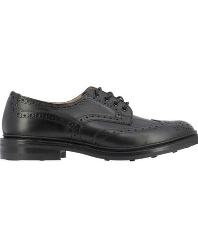 Tricker's Bourton Brogue Lace-up Shoes - Black