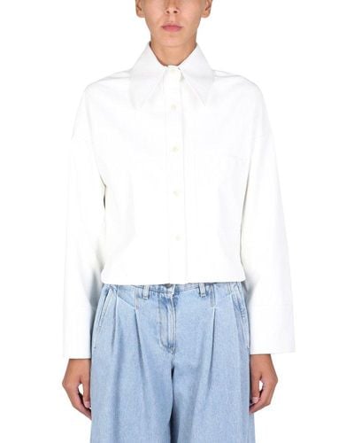 Jejia Aly Baby Buttoned Long-sleeved Overshirt - White