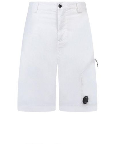 C.P. Company Flatt Cargo Shorts - White