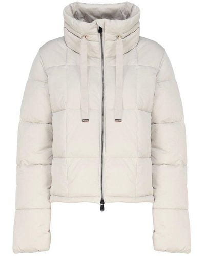 Save The Duck Drawstring Puffer Jacket - White