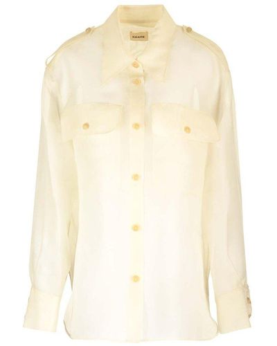 Khaite The Missa Button-up Shirt - Natural
