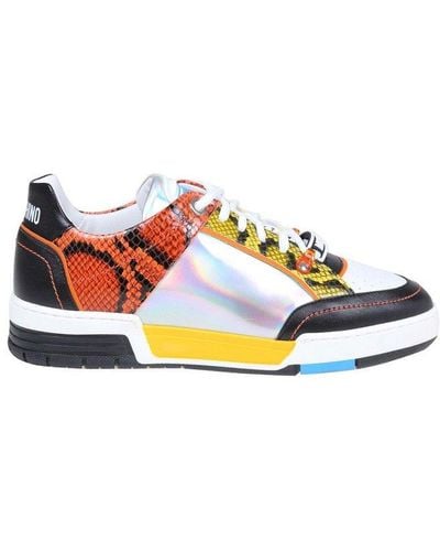 Moschino Kevin40 Sneakers In Multicolour Leather