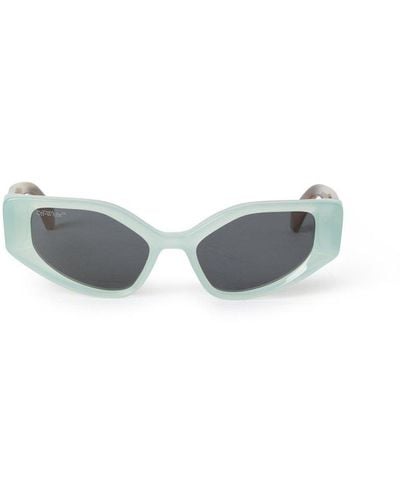 Off-White c/o Virgil Abloh Memphis Pentagonal Frame Sunglasses - Gray