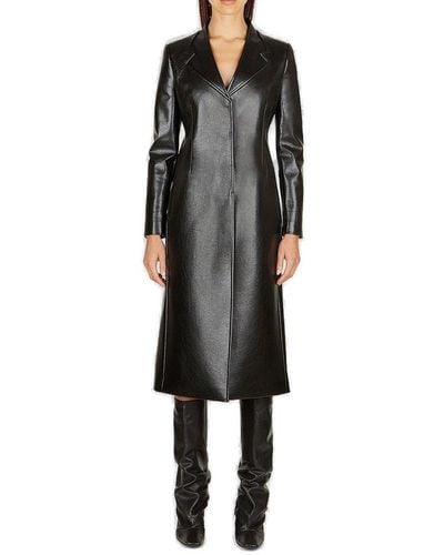 Coperni High-shine Tailored Coat - Black
