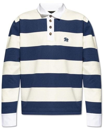 DSquared² Striped Polo Shirt, - Blue