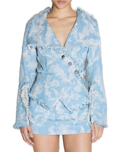 Vivienne Westwood Frayed Jacket - Blue