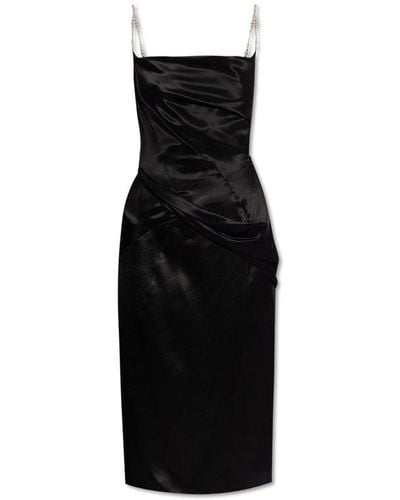 Givenchy Silk Dress With Straps, - Black