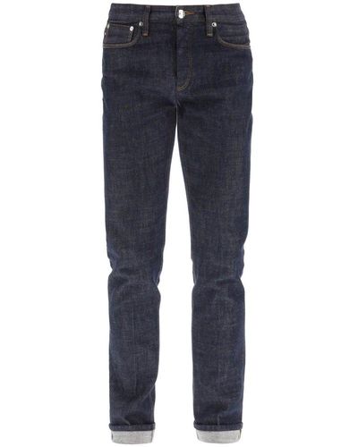 Emporio Armani J75 Slim Fit Jeans In Selvedge Comfort Denim - Blue