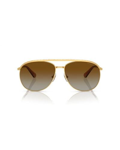 Swarovski Aviator Frame Sunglasses - Metallic