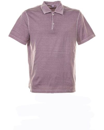 Aspesi Reglar Fit Short-sleeved Polo Shirt - Purple