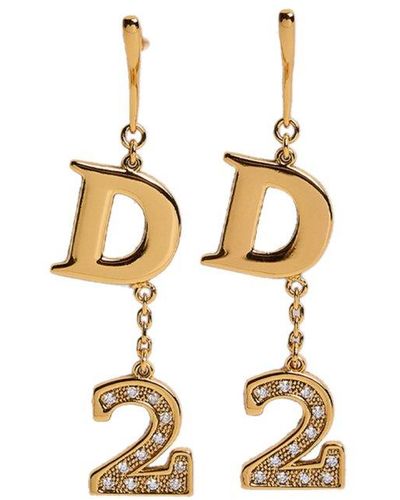 DSquared² D2 Hook Earrings - Metallic