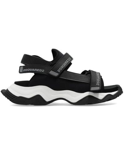 DSquared² Touch-strap Chunky Sandals - Black