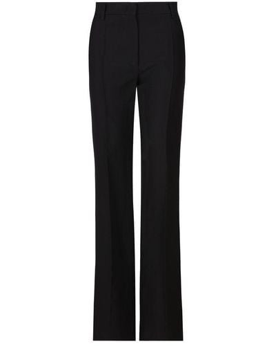 Valentino High Waist Tailored Trousers - Black