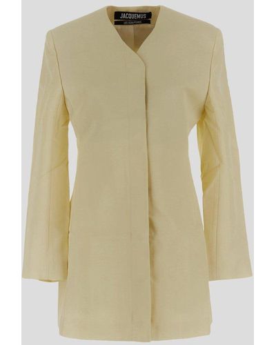 Jacquemus Structured Square Dress - Natural
