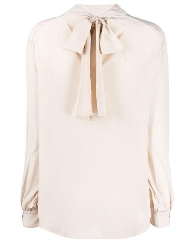 Societe Anonyme Chetty Bow Detailed Blouse - Natural