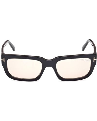 Tom Ford Rectangular Frame Sunglasses - Black