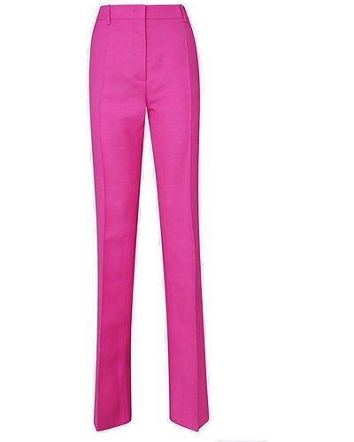 Valentino Tailored Pleated Trousers - Pink