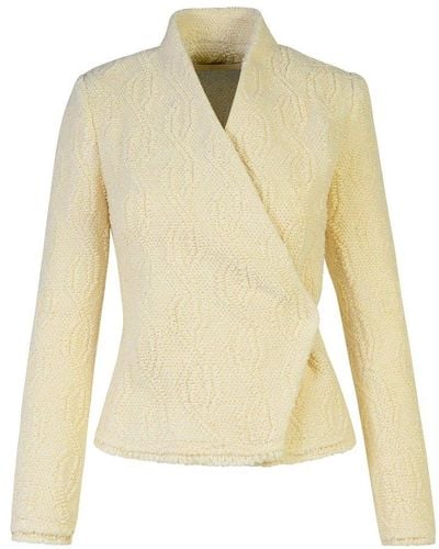 Isabel Marant Loyana Embossed Double-breasted Jacket - Natural