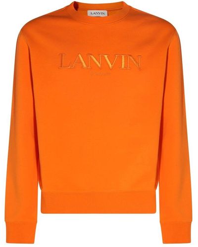 Lanvin Bright Orange Cotton Sweatshirt