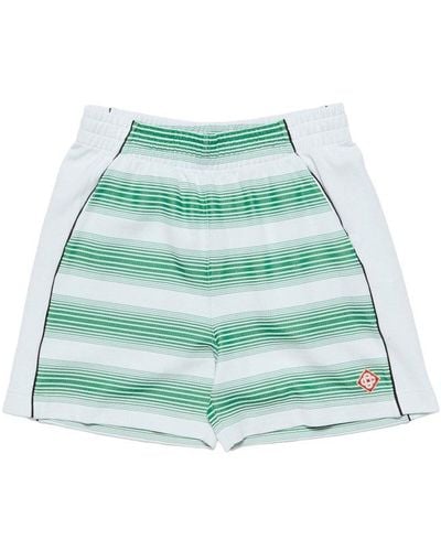 Casablancabrand Gradient Striped Track Shorts - Green