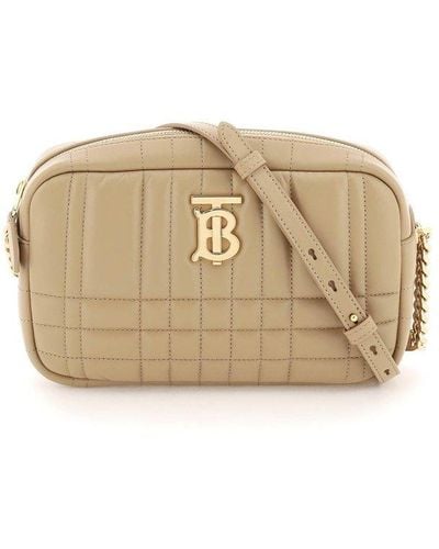 Burberry Quilted Leather Small 'lola' Camera Bag - Natural