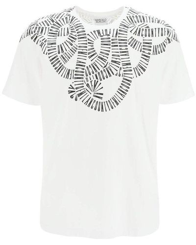 Marcelo Burlon Cotton T-shirt With Print - Gray