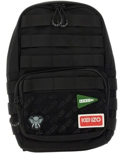 KENZO Jungle One-shoulder Backpack - Black