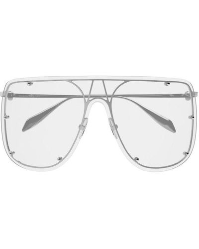 Alexander McQueen Oversize-frame Sunglasses - White
