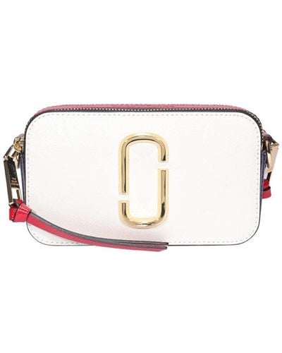 Marc Jacobs The Snapshot Coconut Multi Leather Camera Bag - White