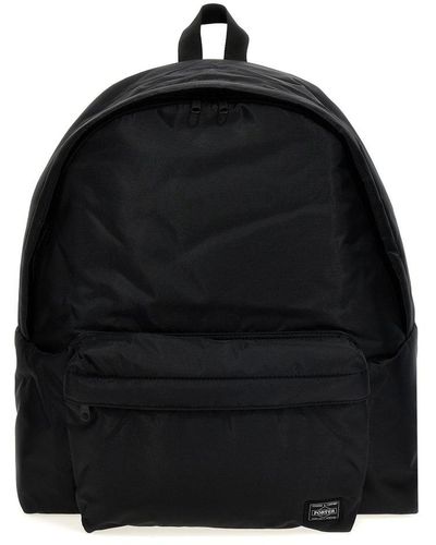 COMME DES GARÇON BLACK Logo-tag Zipped Backpack - Black