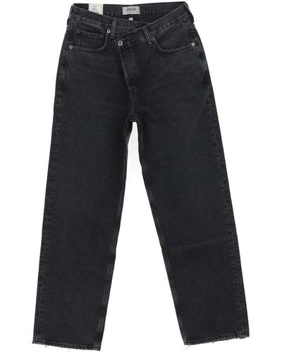 Agolde High-waisted Straight-leg Jeans - Blue